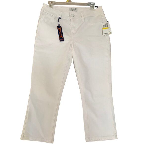 Seven7 Jeans White Skinny Capris for Women Size 8 - Picture 1 of 10